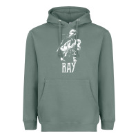 Sage ray lamontagne   white stencil 1 Heavyweight Hoodie - tuanDangUi