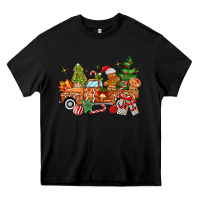 Black christmas gingerbread truck Heavy Core Tee - MaliasSmallBusiness