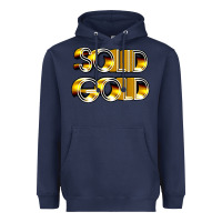 Navy solid gold 1980s tv show pop music Heavyweight Hoodie - tuanDangUi