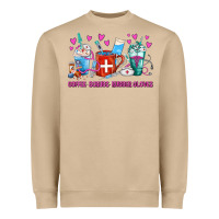 Mushroom Coffee Nurse Repeat Nurse Coffee Cups Heavyweight Sweatshirt - FaDigitalArtStudio