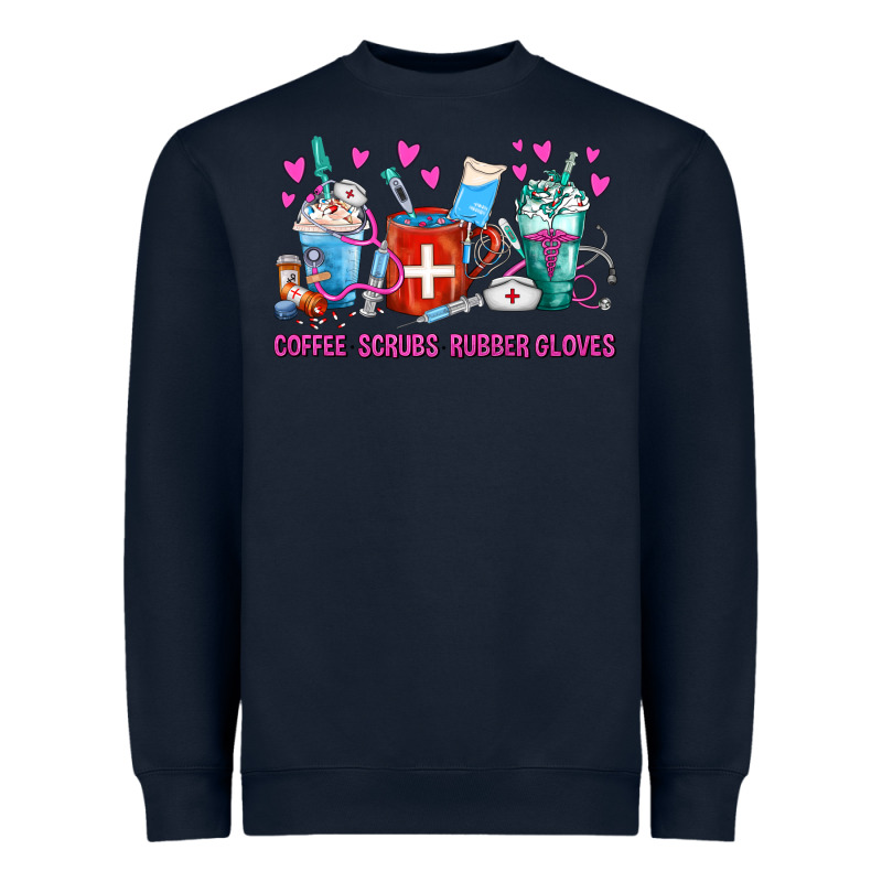 Coffee Nurse Repeat Nurse Coffee Cups Heavyweight Sweatshirt by FaDigitalArtStudio | Teevron