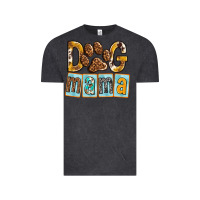 Vintage Black Dog Mama with Paw Vintage Tee - texasbilliewilder
