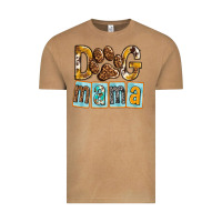 Vintage Camel Dog Mama with Paw Vintage Tee - texasbilliewilder