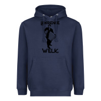 Navy lawrence welk   name   the black stencil Heavyweight Hoodie - tuanDangUi