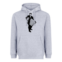 Lawrence Welk   No Name   The Black Stencil Heavyweight Hoodie | Teevron