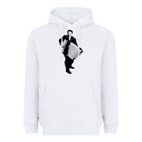 White lawrence welk   no name   the black stencil Heavyweight Hoodie - tuanDangUi