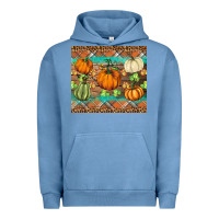 Pigment Pebble Blue fall pumpkin Urban Hoodie - BarkalooDesign
