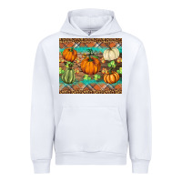 White fall pumpkin Urban Hoodie - BarkalooDesign