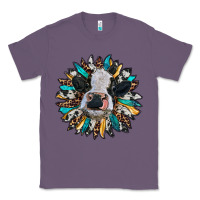 Lavender baby cow with sunflower Classic Tee - RanaPortraitStore