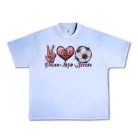 Grape Ice peace love soccer Urban Heavy Tee - JahusDesignShop