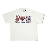Pistachio peace love soccer Urban Heavy Tee - JahusDesignShop