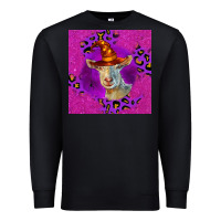 Black Halloween Saanen Goat Premium Sweatshirt - LillyAllenDesigns