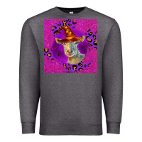 Charcoal Heather Halloween Saanen Goat Premium Sweatshirt - LillyAllenDesigns