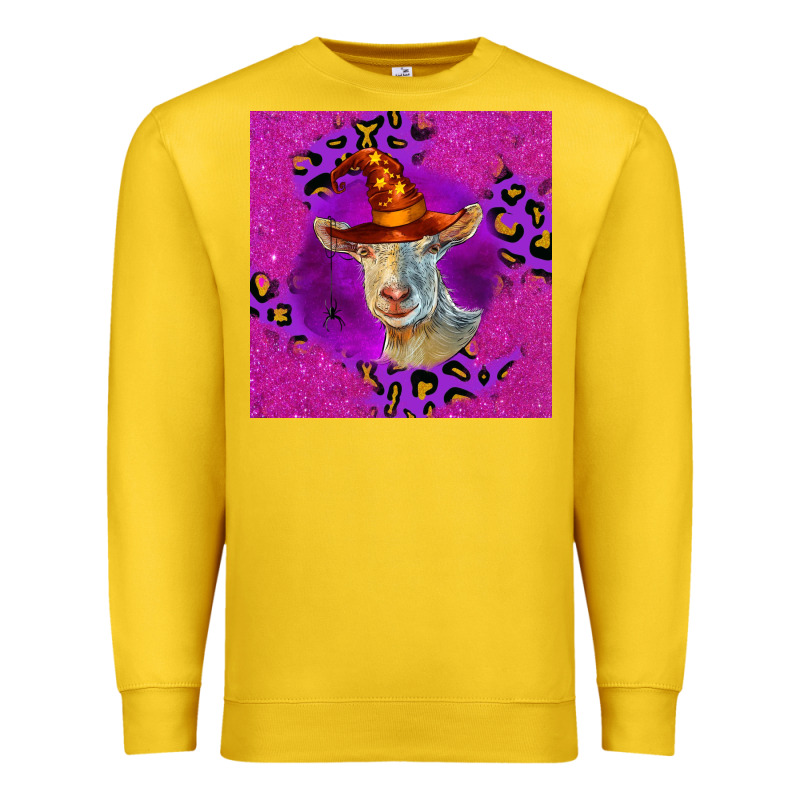 Halloween Saanen Goat Premium Sweatshirt by LillyAllenDesigns | Teevron