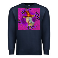 Navy Halloween Saanen Goat Premium Sweatshirt - LillyAllenDesigns