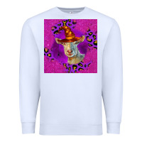 White Halloween Saanen Goat Premium Sweatshirt - LillyAllenDesigns