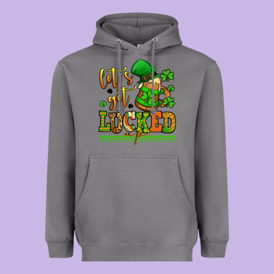 Lets Get Lucked Up St Patricks Heavyweight Hoodie Designed By Lillyallendesigns