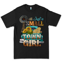 Black Just A Small Town Girl Windmill Premium Tee - BundleAndBundleShop