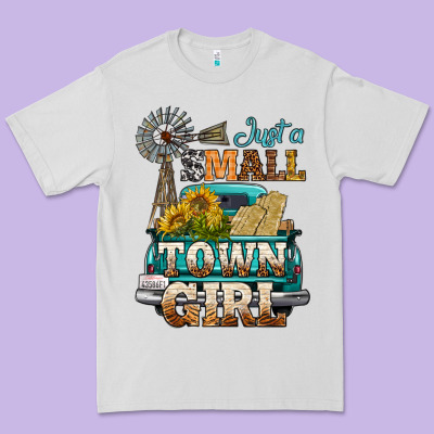 Just A Small Town Girl Windmill Premium Tee Designed By Bundleandbundleshop