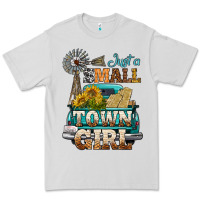 Dove Grey Just A Small Town Girl Windmill Premium Tee - BundleAndBundleShop