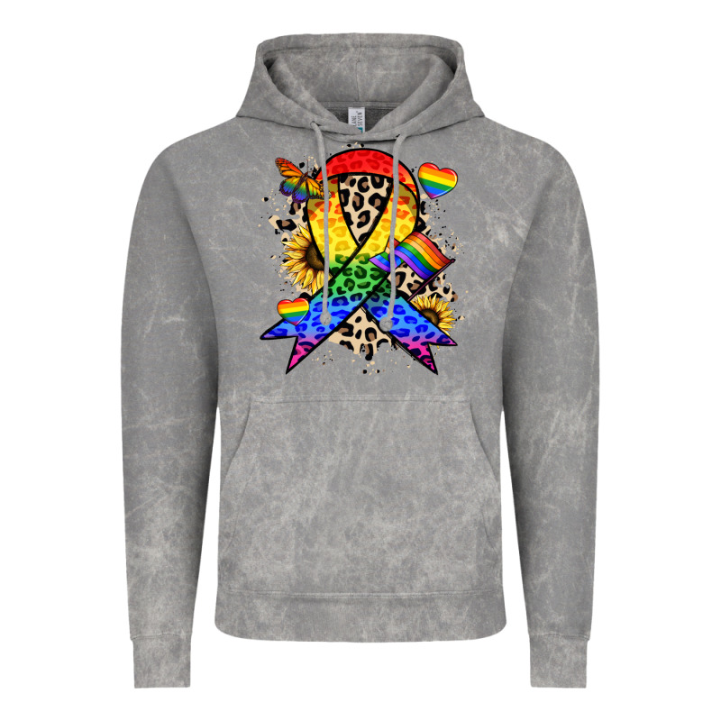 Pride Ribbon Vintage Hoodie by NancyCooperArtShop | Teevron