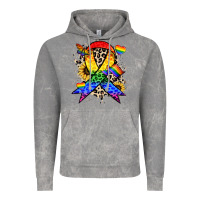 Cloud Rock Pride ribbon Vintage Hoodie - NancyCooperArtShop