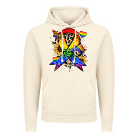 Vintage Artic Pride ribbon Vintage Hoodie - NancyCooperArtShop
