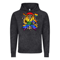 Vintage Black Pride ribbon Vintage Hoodie - NancyCooperArtShop