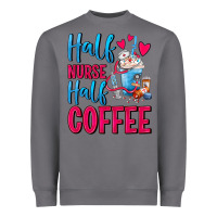 Storm Half Nurse Half Coffee Heavyweight Sweatshirt - FaDigitalArtStudio