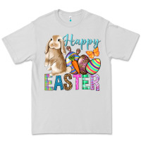 Dove Grey Happy Easter Bunny Premium Tee - BundleAndBundleShop