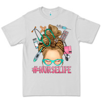 Dove Grey blonde messy bun nurse life Premium Tee - RanaPortraitStore