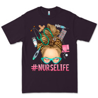 Plum blonde messy bun nurse life Premium Tee - RanaPortraitStore