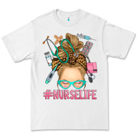White blonde messy bun nurse life Premium Tee - RanaPortraitStore