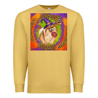 Antique Gold Halloween Pomeranian Dog Premium Sweatshirt - LillyAllenDesigns