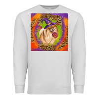 Dove Grey Halloween Pomeranian Dog Premium Sweatshirt - LillyAllenDesigns