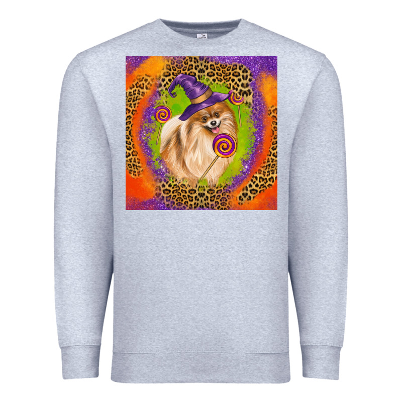 Halloween Pomeranian Dog Premium Sweatshirt by LillyAllenDesigns | Teevron