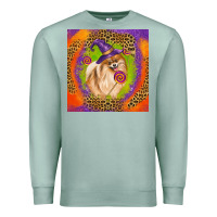 Seafoam Halloween Pomeranian Dog Premium Sweatshirt - LillyAllenDesigns