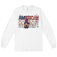 White American mama with gnome Mother's Day Long Sleeve Tee - HowdyJamesFarm