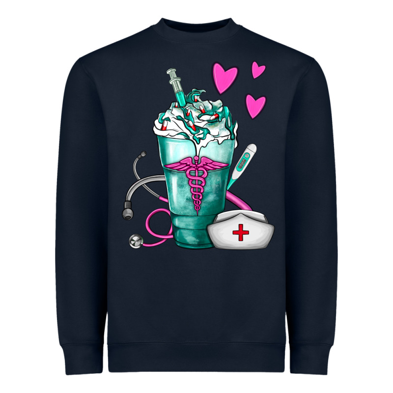 Nurse Frappe Heavyweight Sweatshirt by FaDigitalArtStudio | Teevron