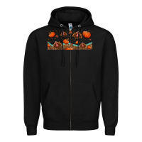 Black turkey thanksgiving pumpkin libbey glass Zipper Hoodie - BundleAndBundleShop