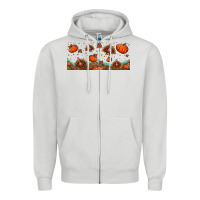 Dove Grey turkey thanksgiving pumpkin libbey glass Zipper Hoodie - BundleAndBundleShop
