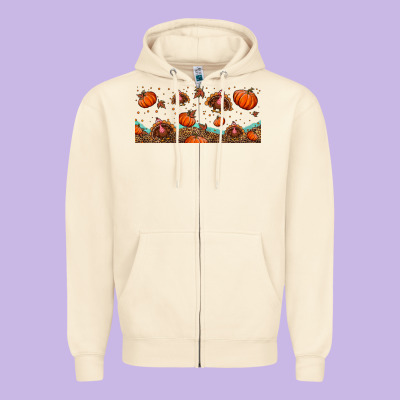 Turkey Thanksgiving Pumpkin Libbey Glass Zipper Hoodie Designed By Bundleandbundleshop