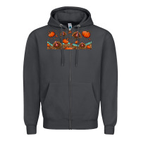 Smoke turkey thanksgiving pumpkin libbey glass Zipper Hoodie - BundleAndBundleShop