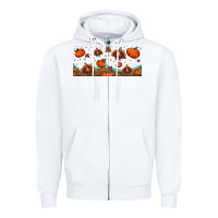 White turkey thanksgiving pumpkin libbey glass Zipper Hoodie - BundleAndBundleShop