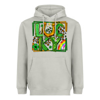 Moon Dust lucky horseshoe st patricks day leopard frame Heavyweight Hoodie - LillyAllenDesigns