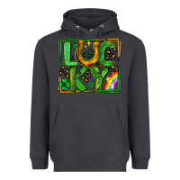 Smoke lucky horseshoe st patricks day leopard frame Heavyweight Hoodie - LillyAllenDesigns