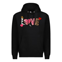 Black love valentine's day Premium Hoodie - FaDigitalArtStudio