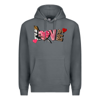 Rock love valentine's day Premium Hoodie - FaDigitalArtStudio