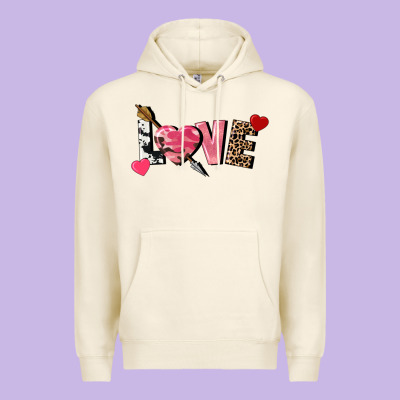 Love Valentine's Day Premium Hoodie Designed By Fadigitalartstudio