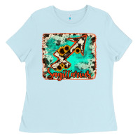 Sagittarius Turquoise Cowhide Ladies Tee | Teevron
